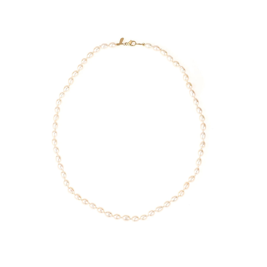 Chunky Seed Pearl Necklace - 14k Yellow Gold