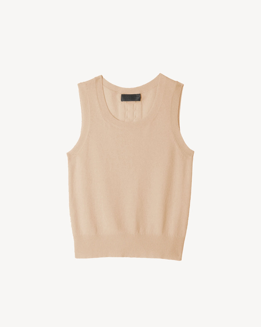 May Sweater Tank - Taupe