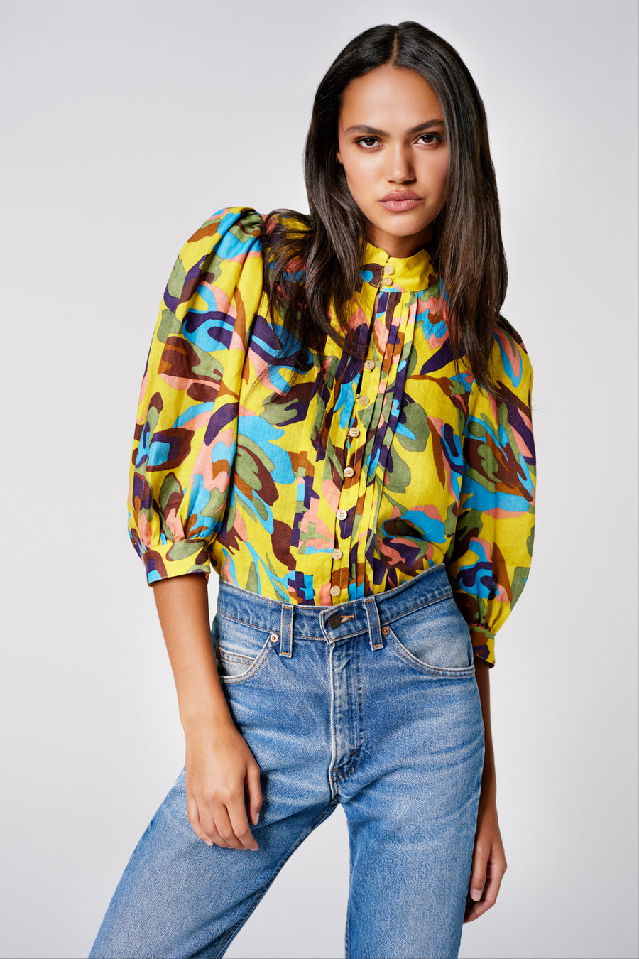 Frontier Blouse - Tropical Yellow