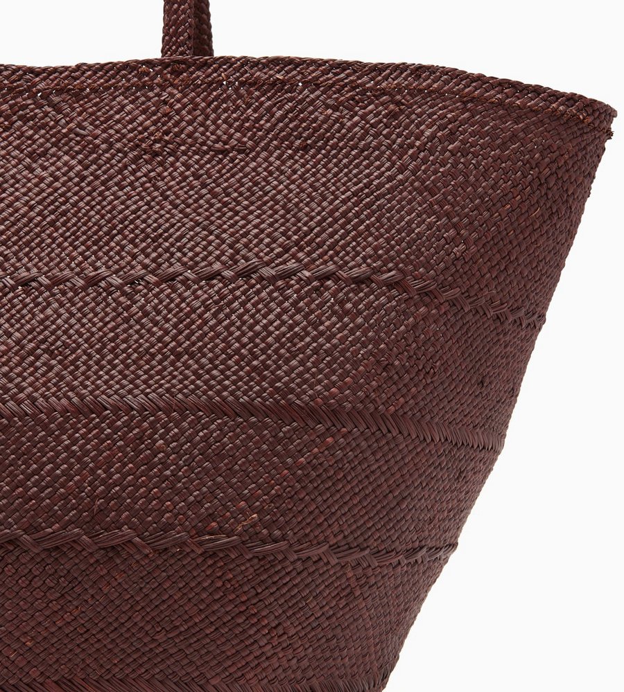 Marta Large Basket Tote - Chocolate