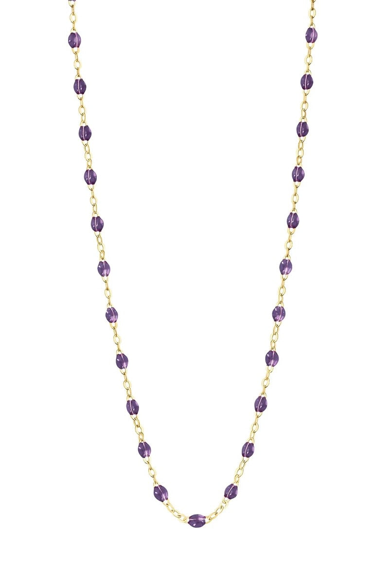 16.5" Classic Gigi Necklace - Violet + Yellow Gold