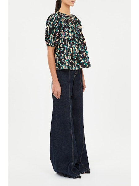 Loli Short Sleeve Blouse - Kaleidoscope