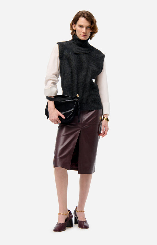 Finley Sleeveless Jumper - Anthracite