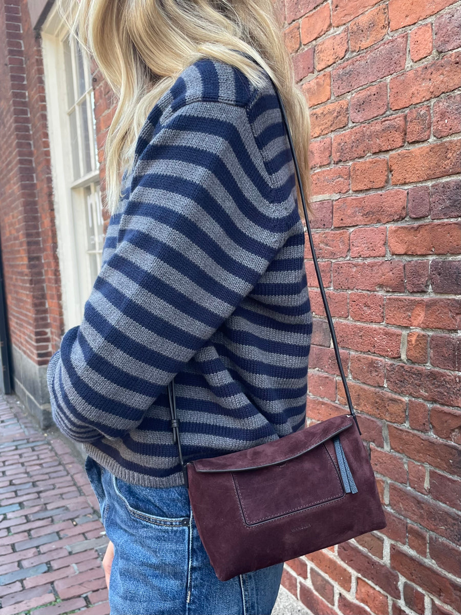 Penelope Slouch Mini Bag - Acai Suede