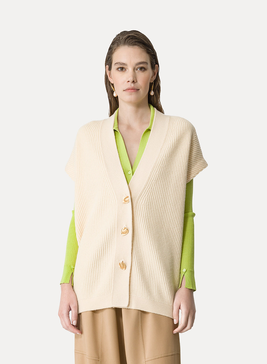 13643_My Knit - Oversized Vest - Mou