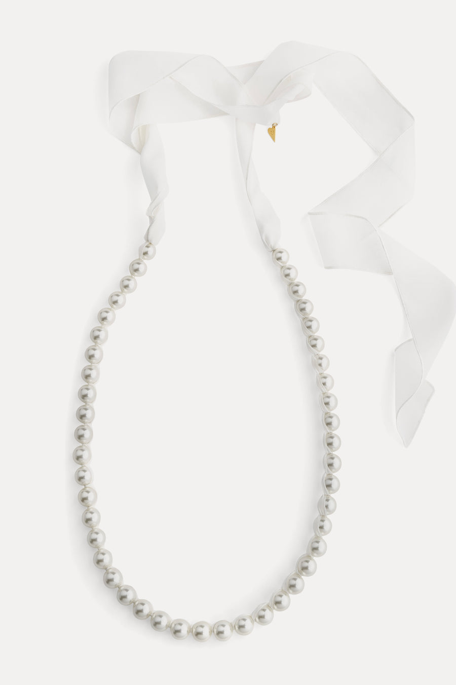 14179_My Jewel - Glass Beads Long Necklace - Pearl