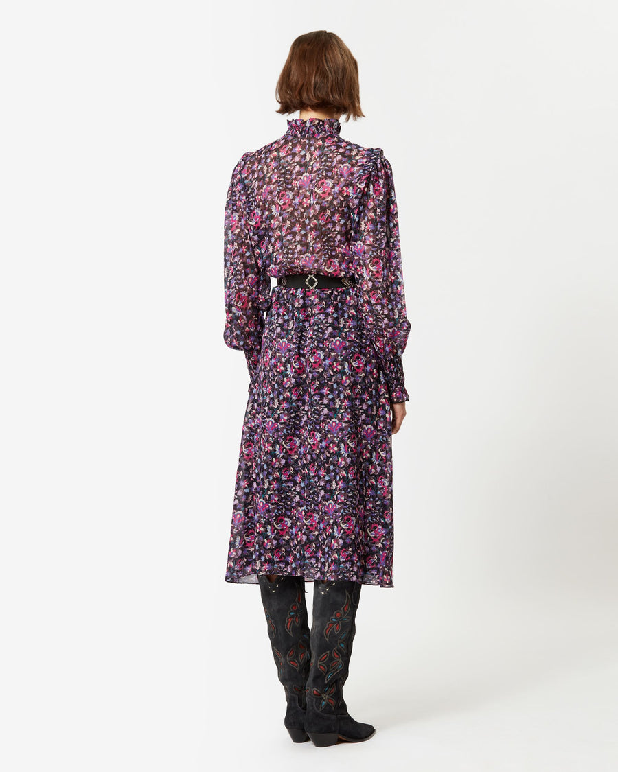 Galoa Dress - Midnight/Pink