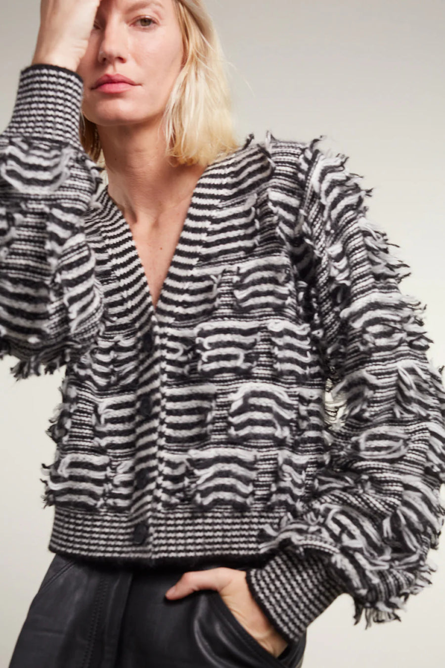 Luella Cardi - Ivory + Black Stripes