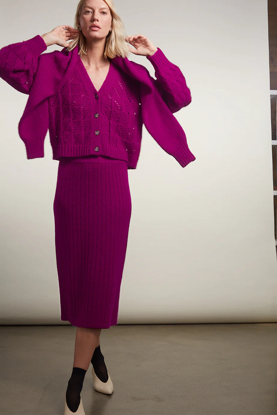 Maiyet Cardi - Magenta