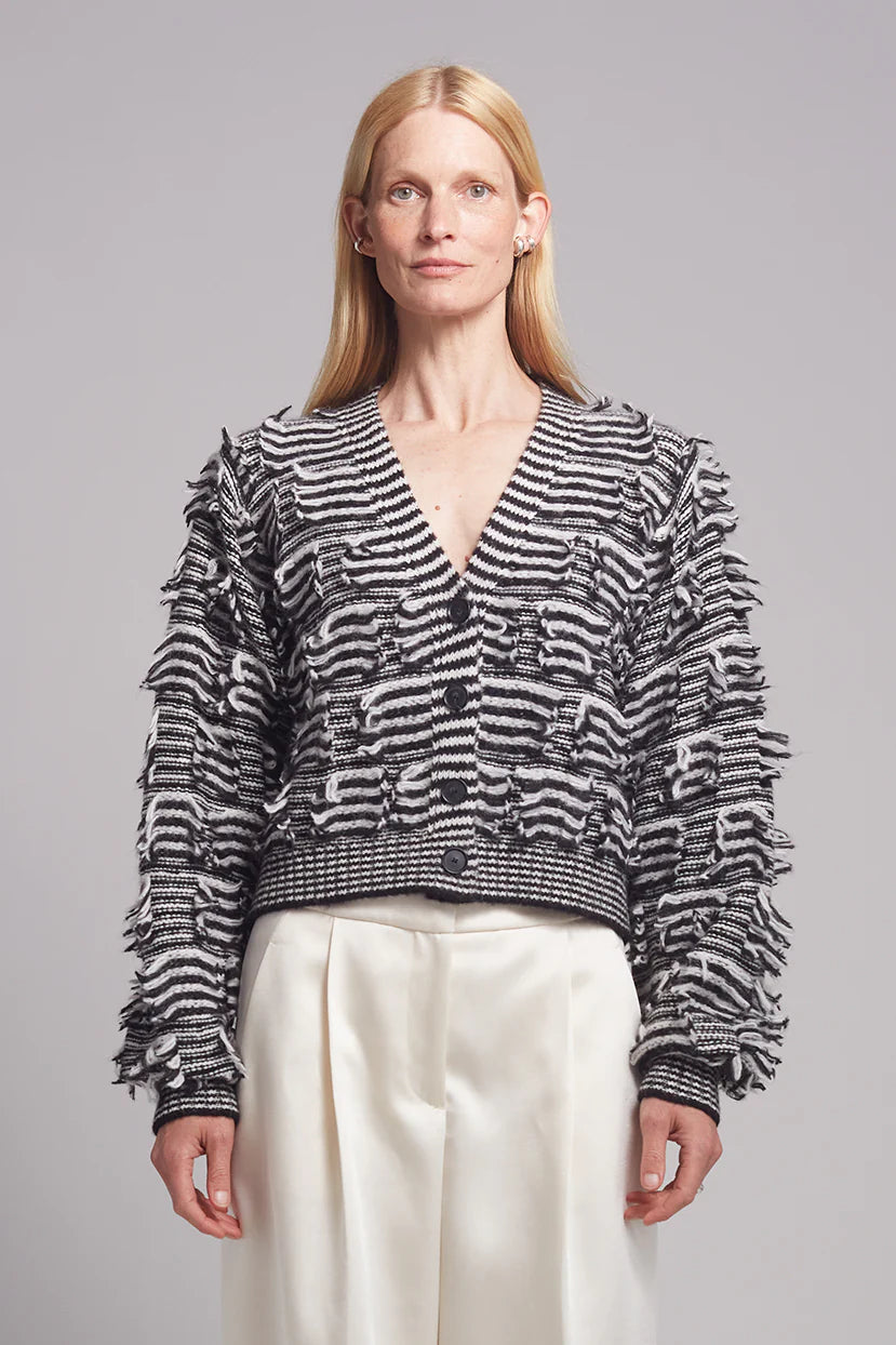 Luella Cardi - Ivory + Black Stripes