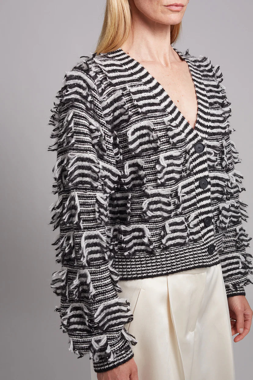 Luella Cardi - Ivory + Black Stripes