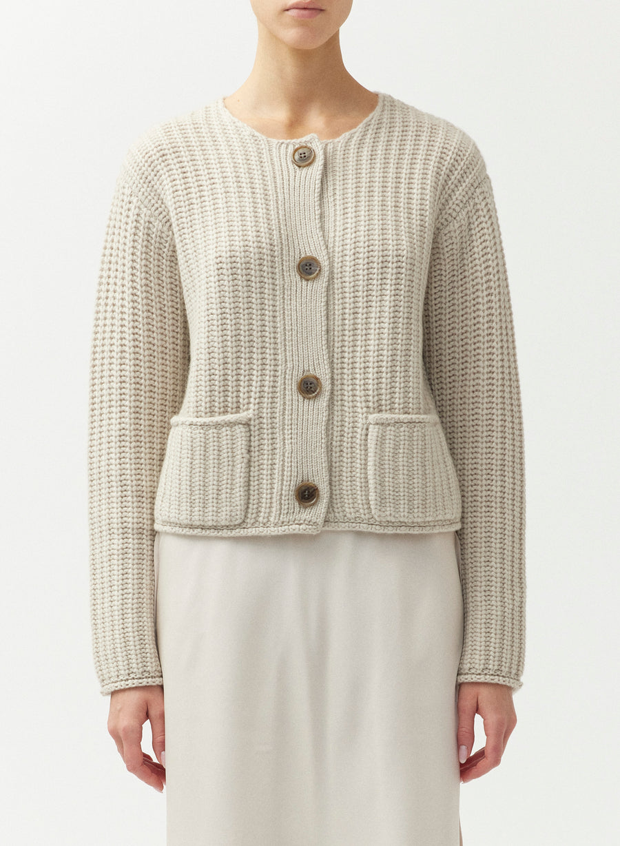 Suzie Cardigan Jacket - Oyster