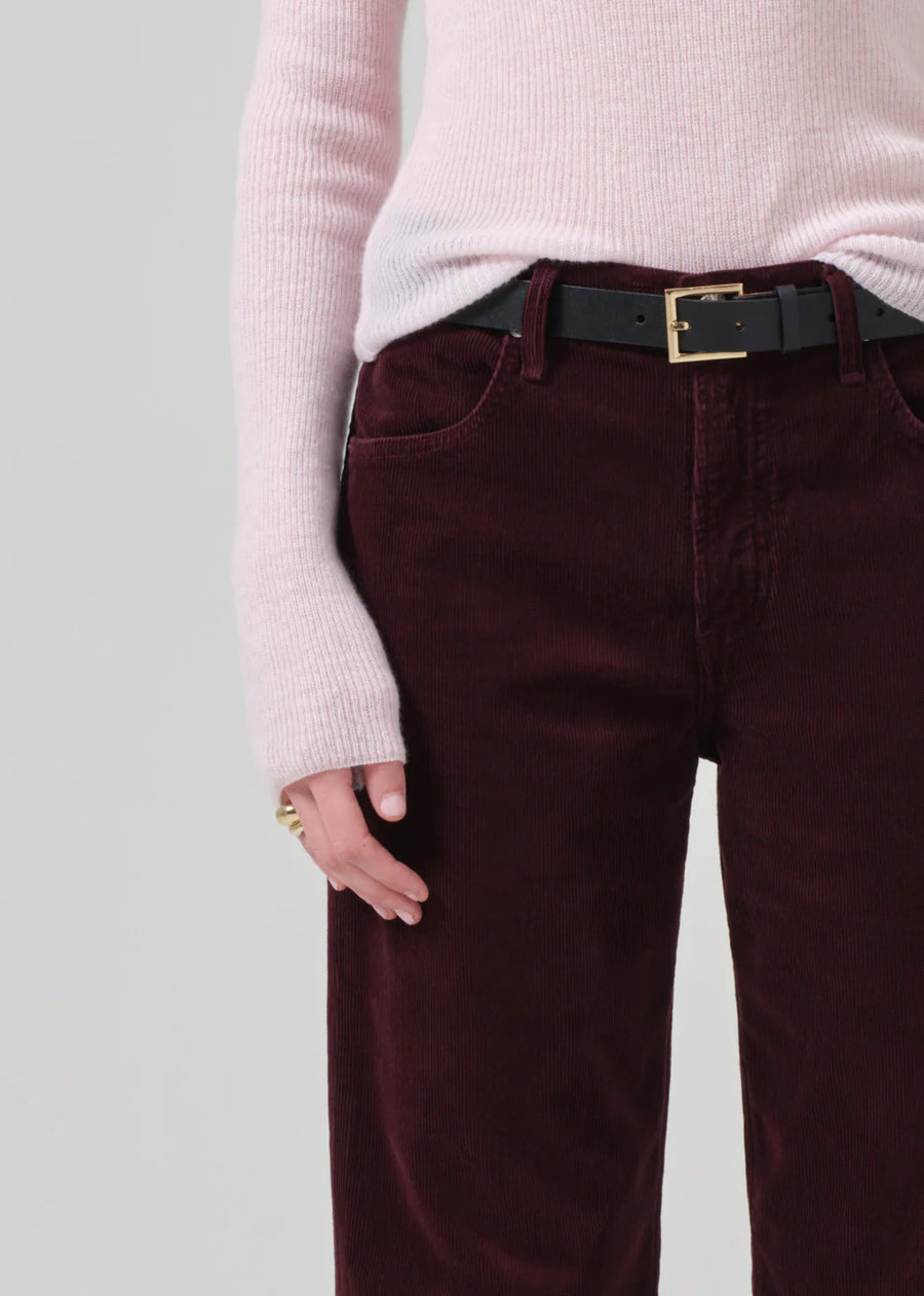 Annina Corduroy 33 Zip Fly Trouser - Bordeaux