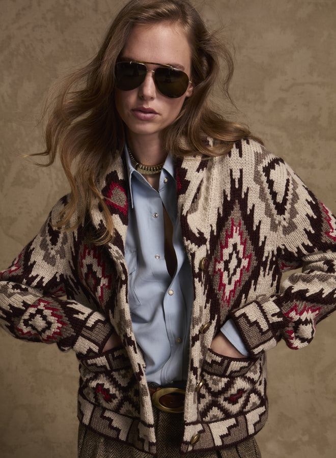 Lydie Cardigan Wool Motivo Navajo - Mix