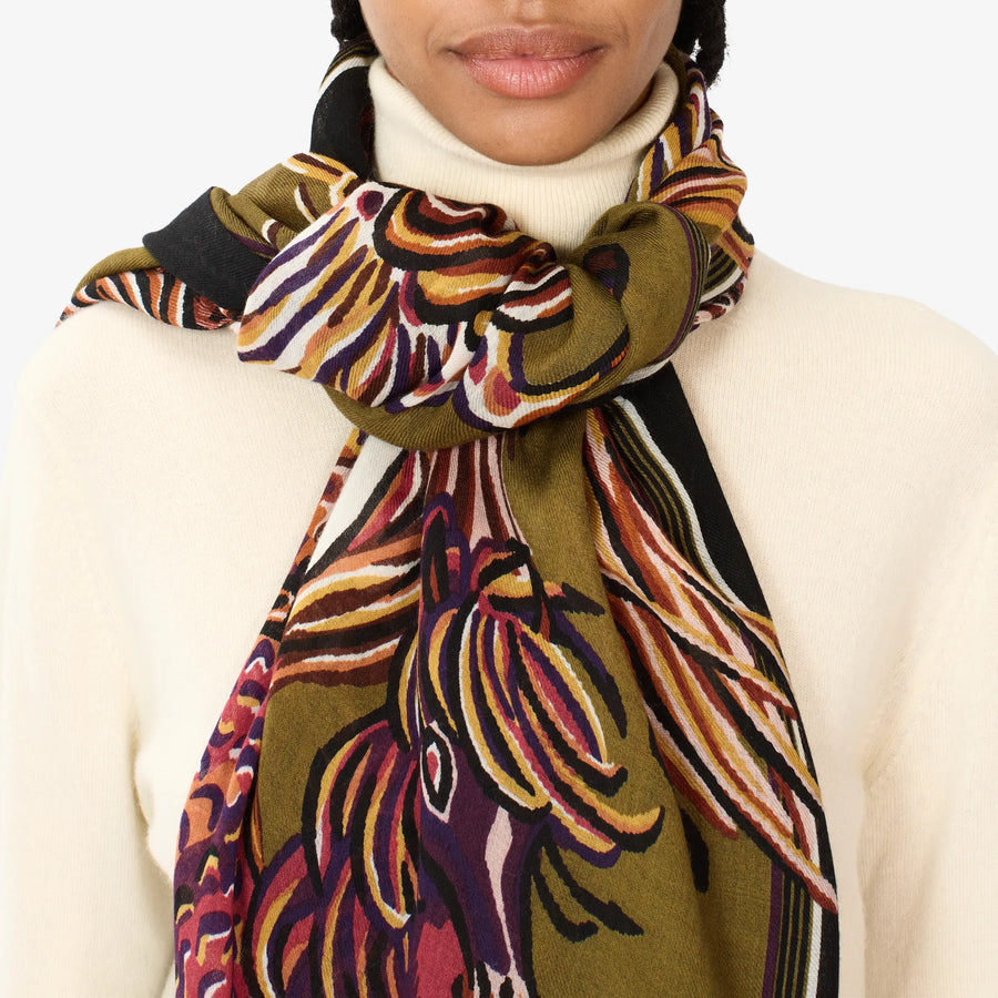 Scarf 80 - Western - Khaki