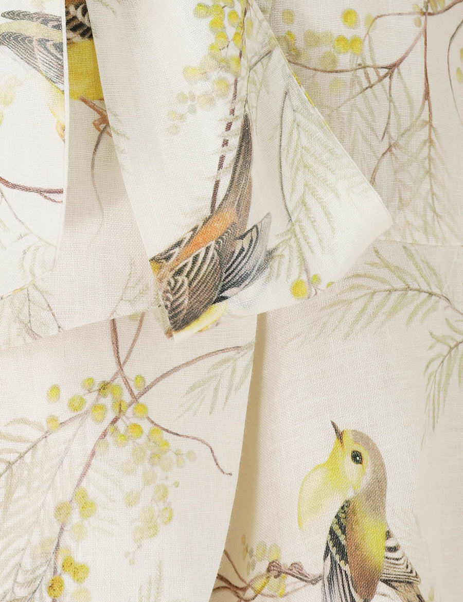 Wrap Mini Dress - Acacia Birds