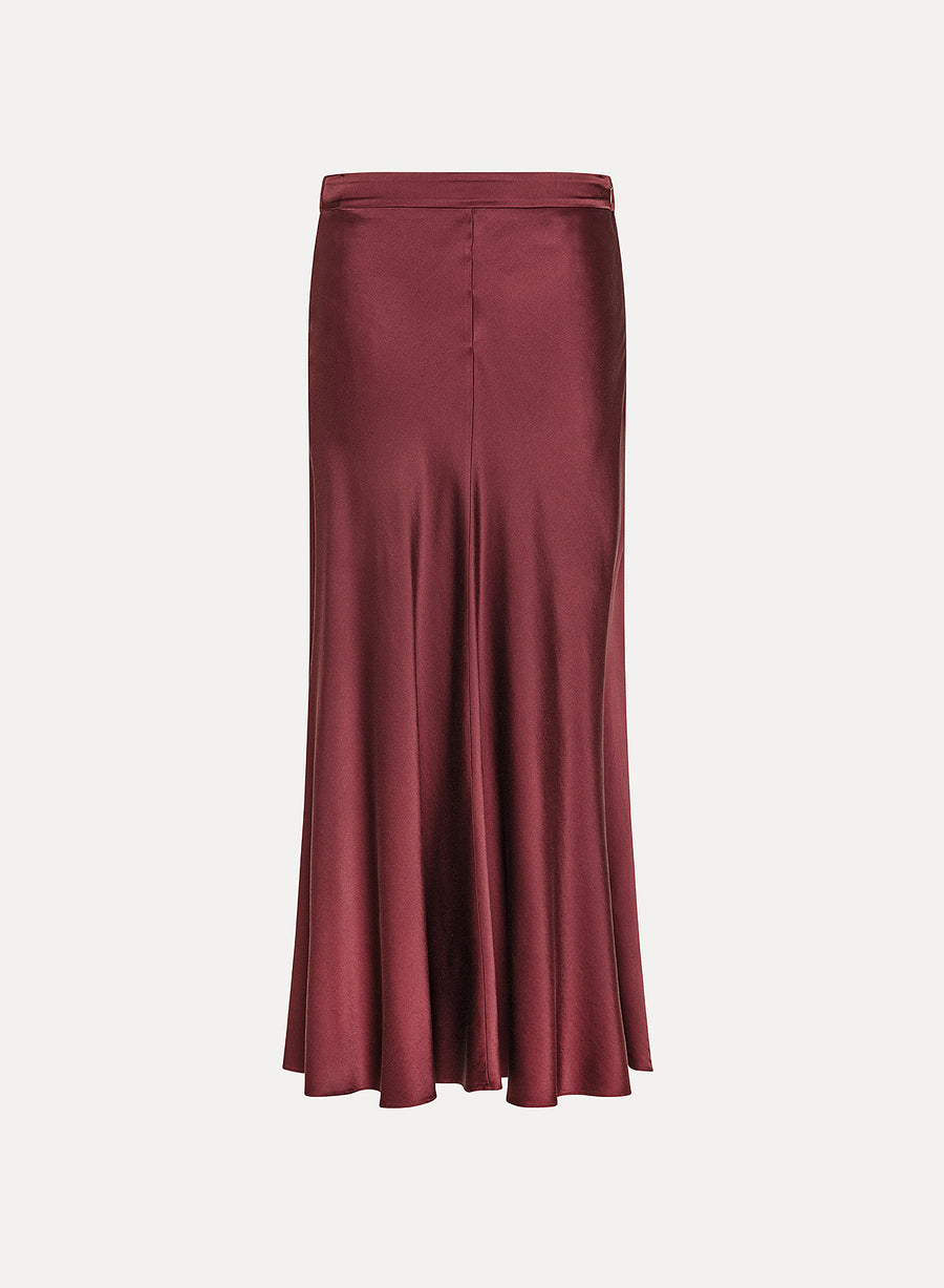 9919_My Skirt - Silk Satin Skirt - Cacao