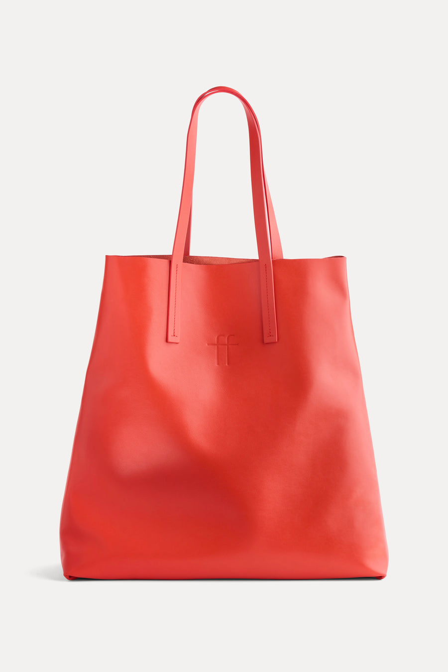 9981F_My Bag - Big Leather Shopper Bag - Orange