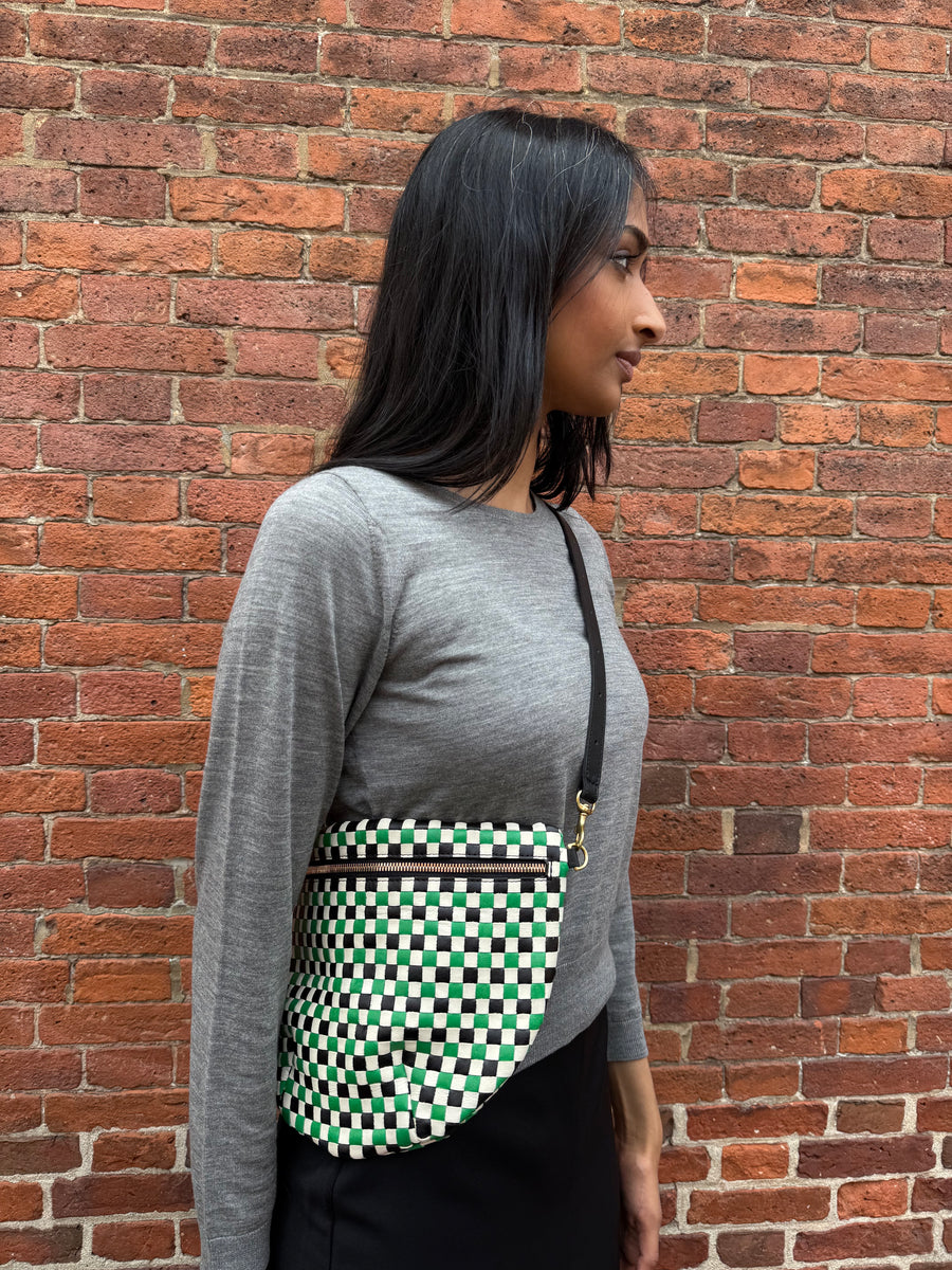 Grande Fanny - Green Apple Multi Woven Checker