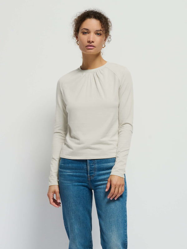 Alejandra Crewneck - Porcelain