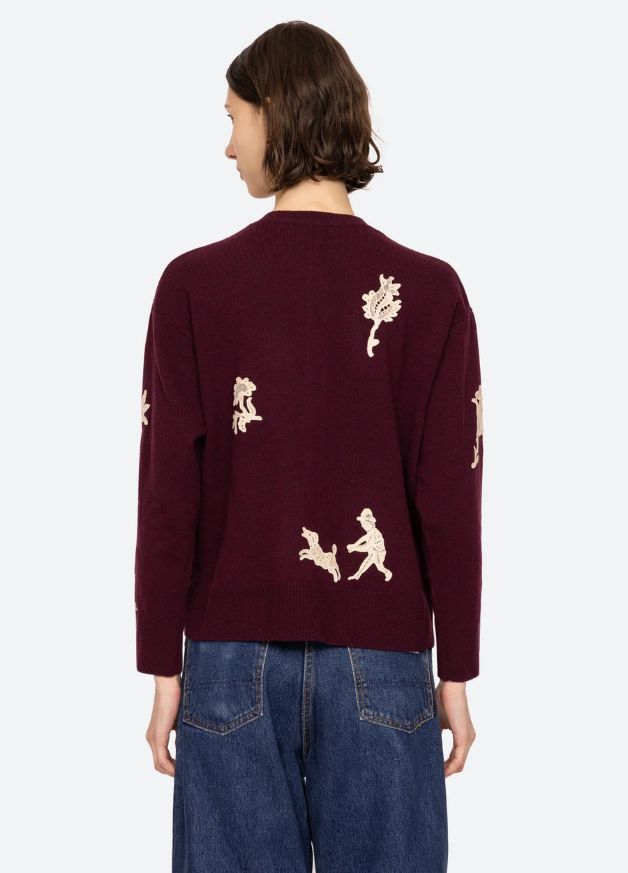 Mika Cardigan - Burgundy