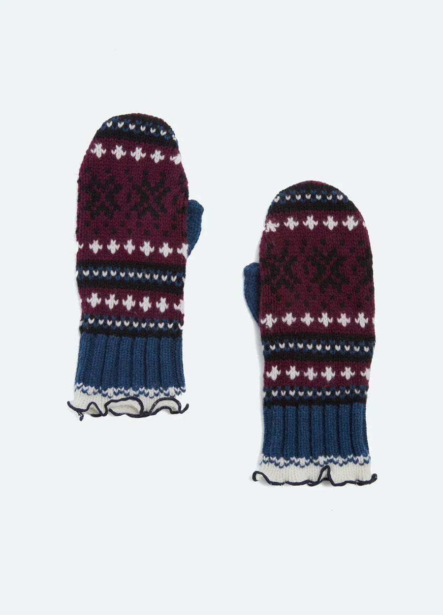 Linea Mittens - Burgundy