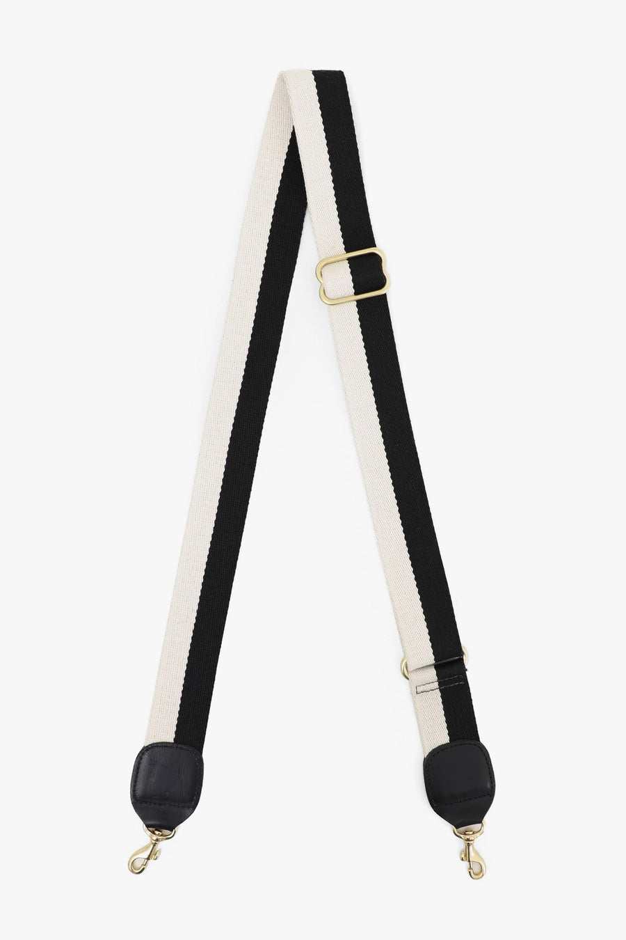 Adjustable Webbing Strap - Black/Cream