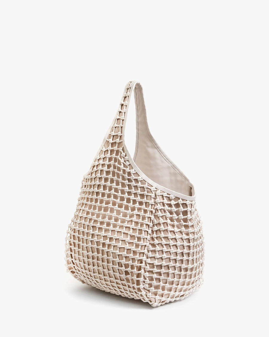 Bando - White Knot Woven Leather