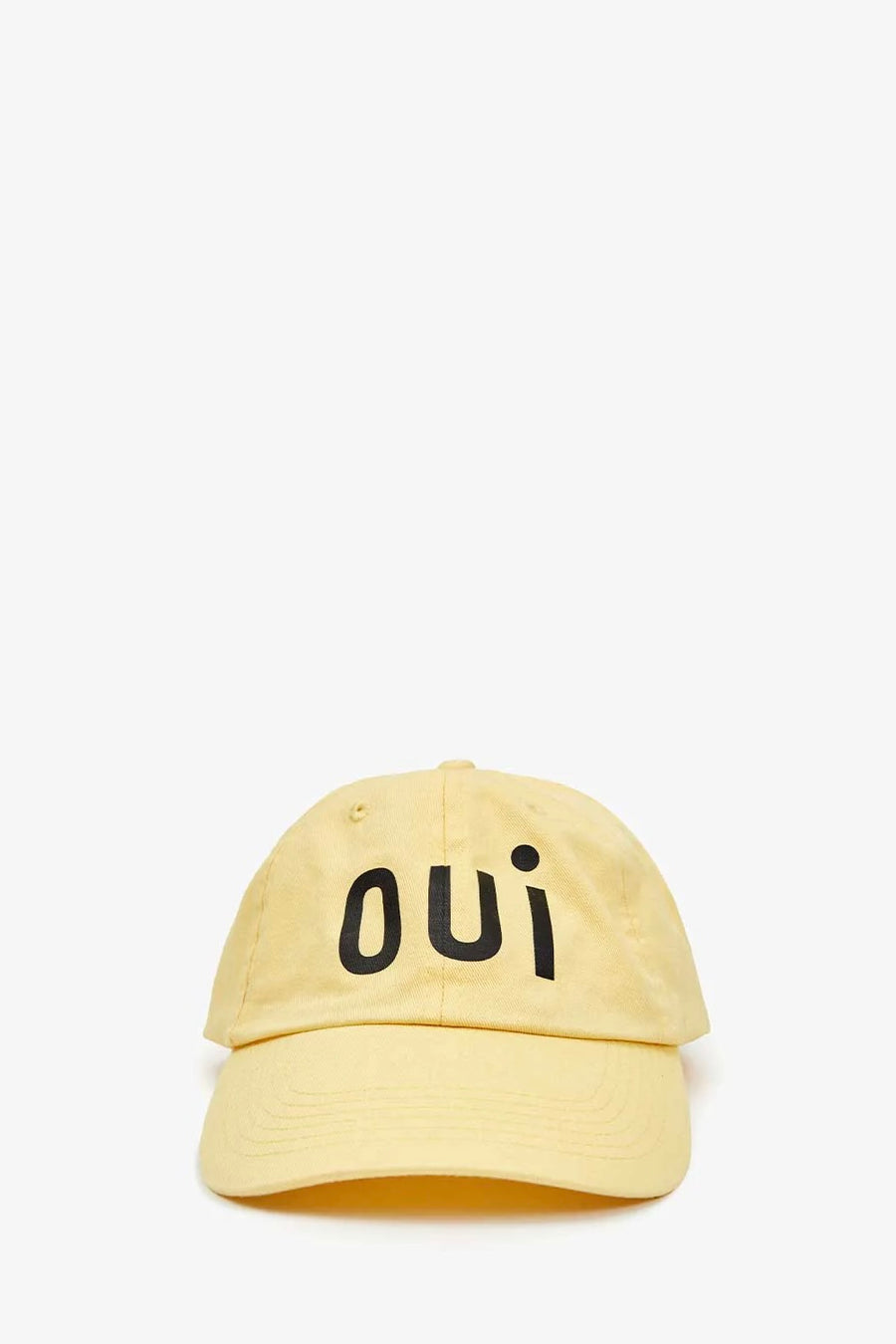 Baseball Hat - Butter w/ Printed Black Oui