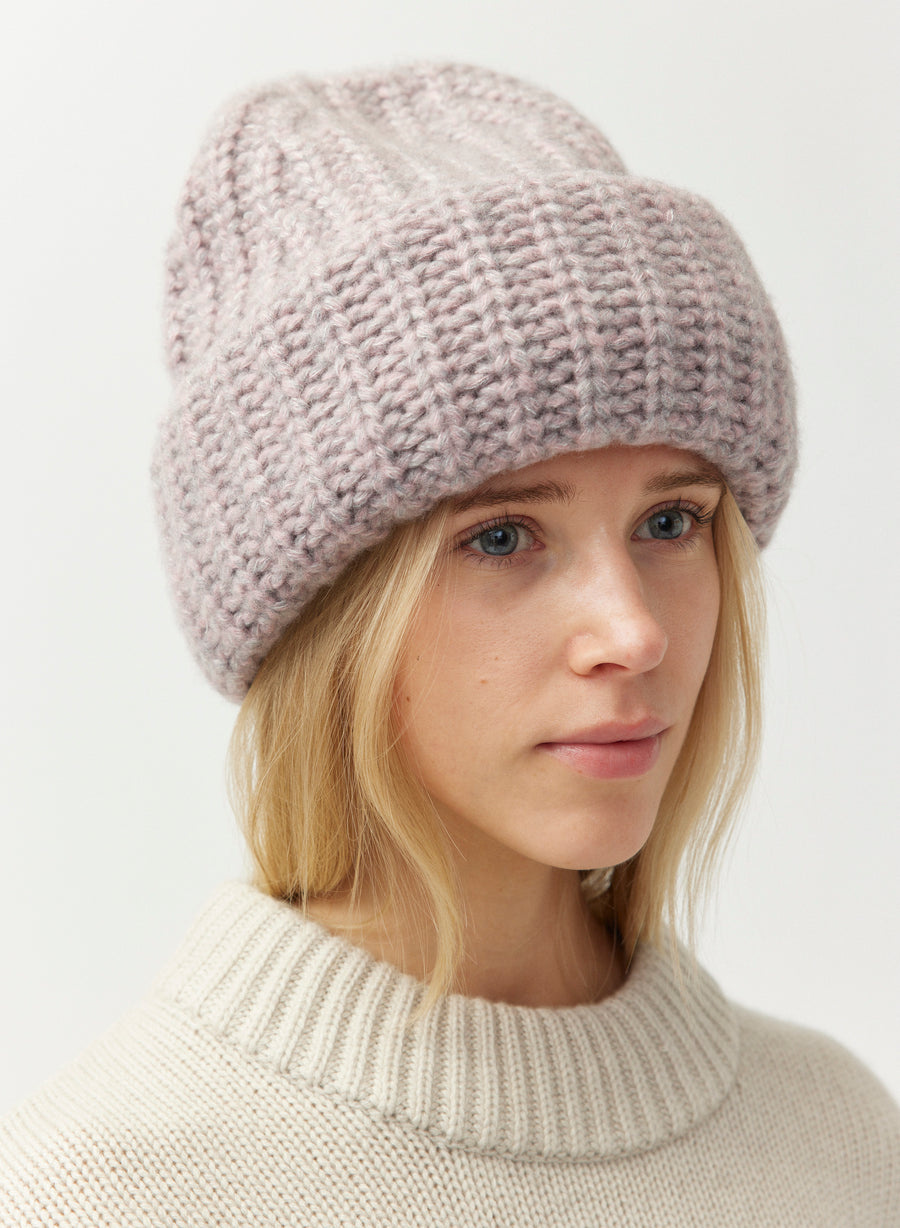 Becka Beanie - Pink Granite