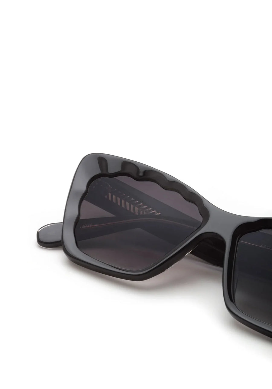 Brigitte Nylon - Black + Black and Crystal