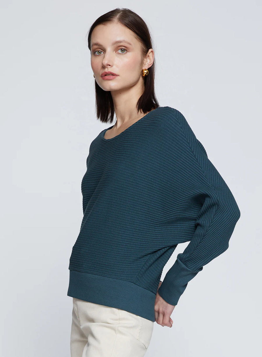 Luxe Thermal Dolman Boatneck - Verde