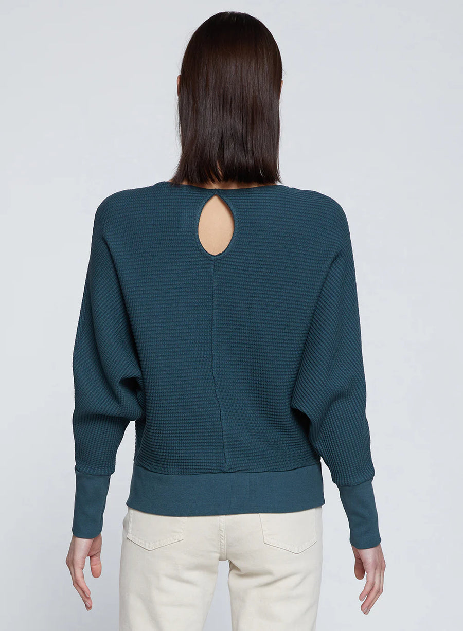 Luxe Thermal Dolman Boatneck - Verde