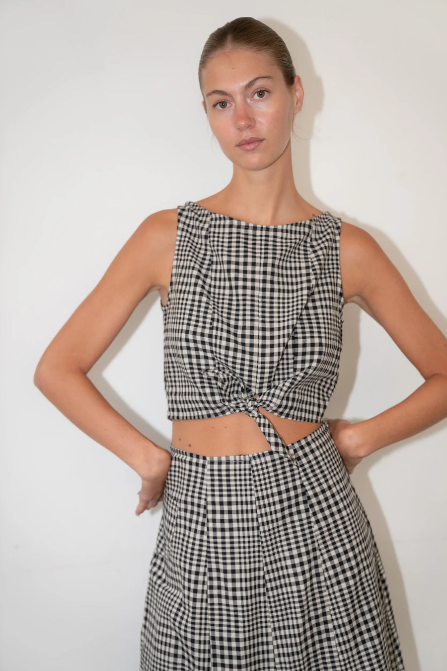 Claude Top - Navy Plaid