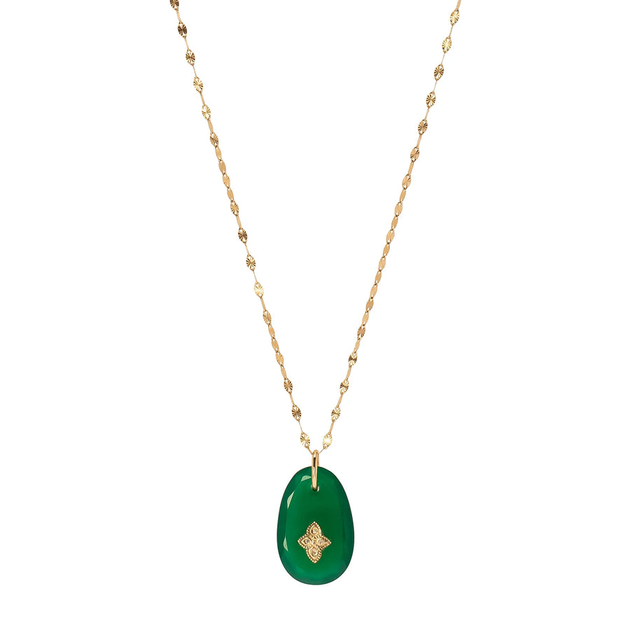 Gaia N°1 Necklace - Green Onyx