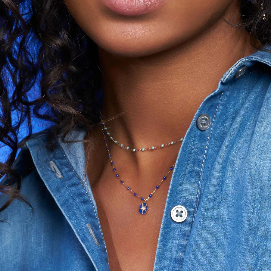 16.5" Classic Gigi Necklace - Iceberg + Yellow Gold (Copy)