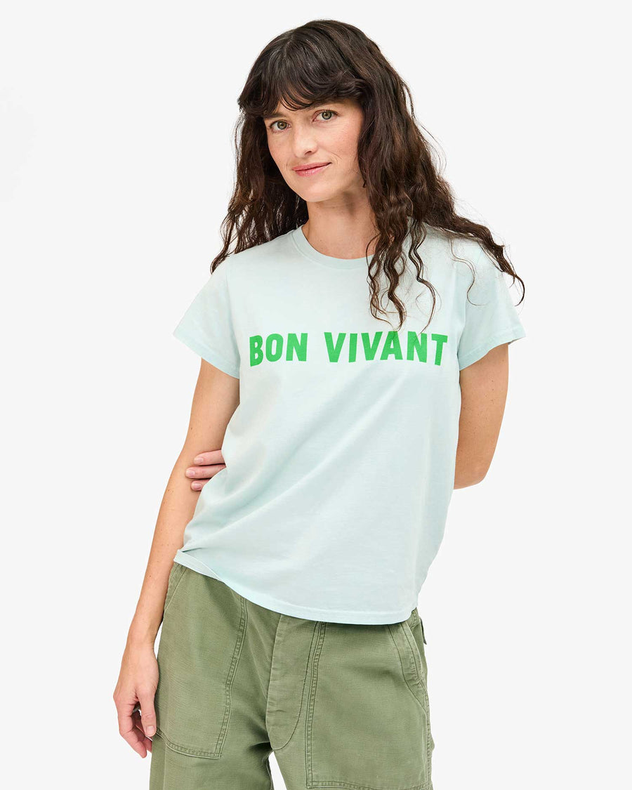 Classic Tee - Sky Blue w/ Grass Bon Vivant