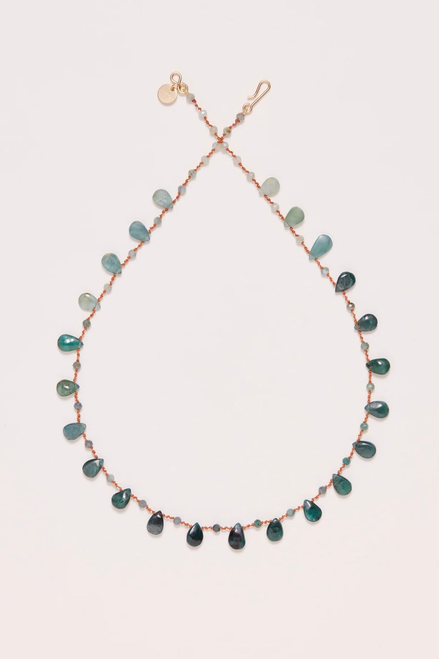 Osprey Drops & Beads Necklace - Grandidierite