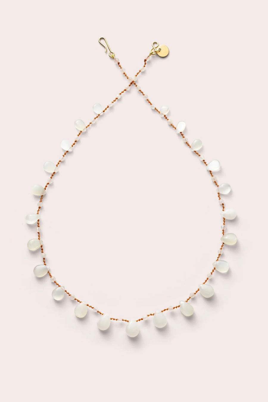 Alcyona Drops & Beads Necklace - White Moonstone