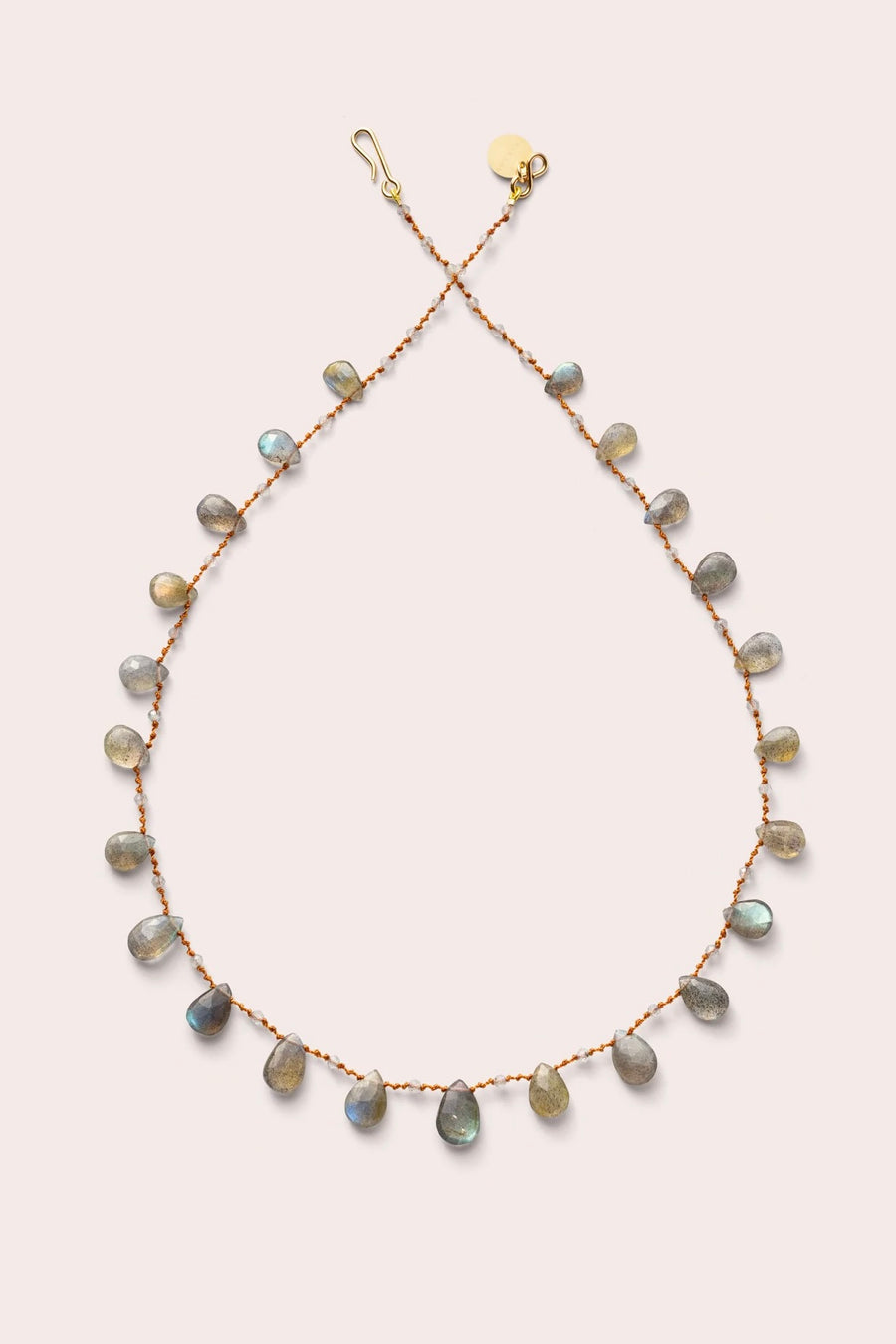 Odin Drops & Beads Necklace - Labradorite