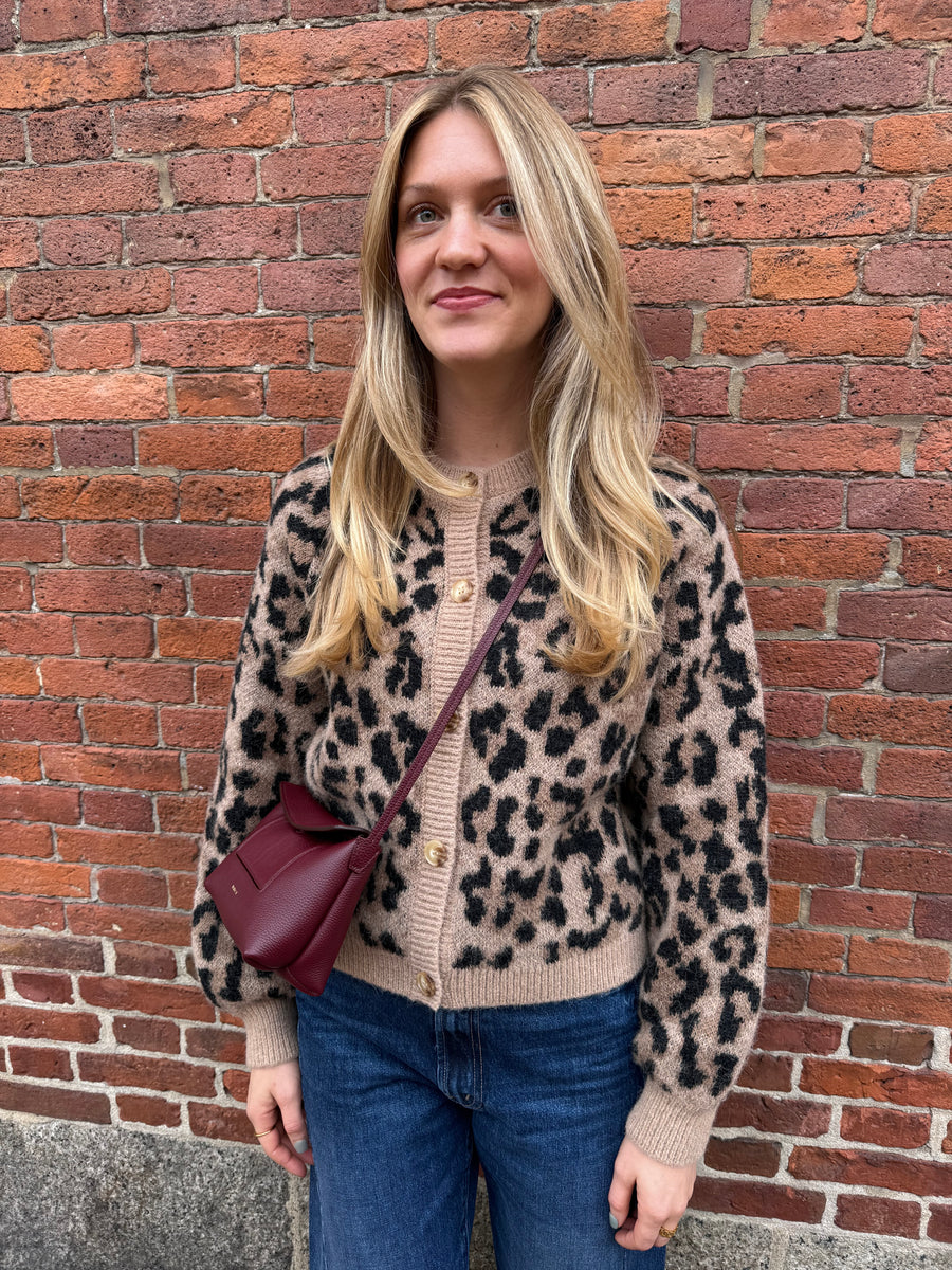 The Windsor Cardigan - Leopard