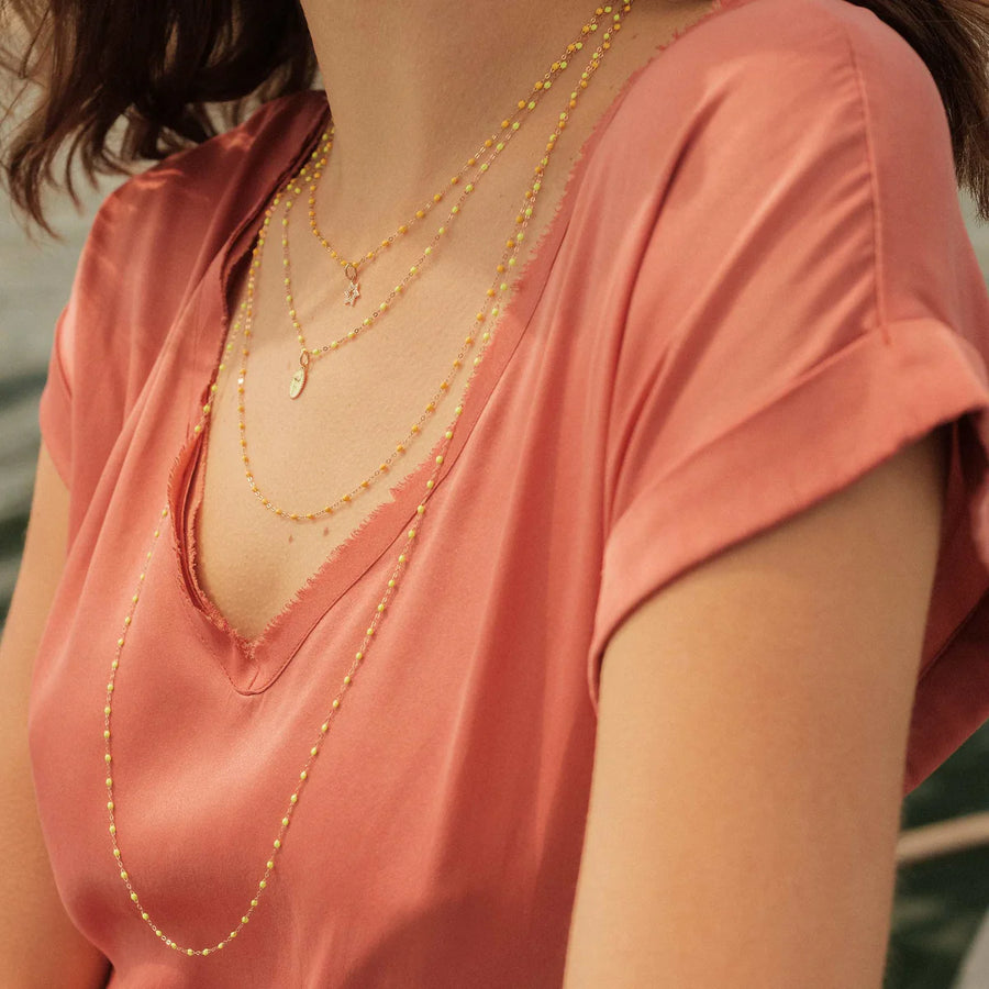 16.5" Classic Gigi Necklace - Lemon + Yellow Gold