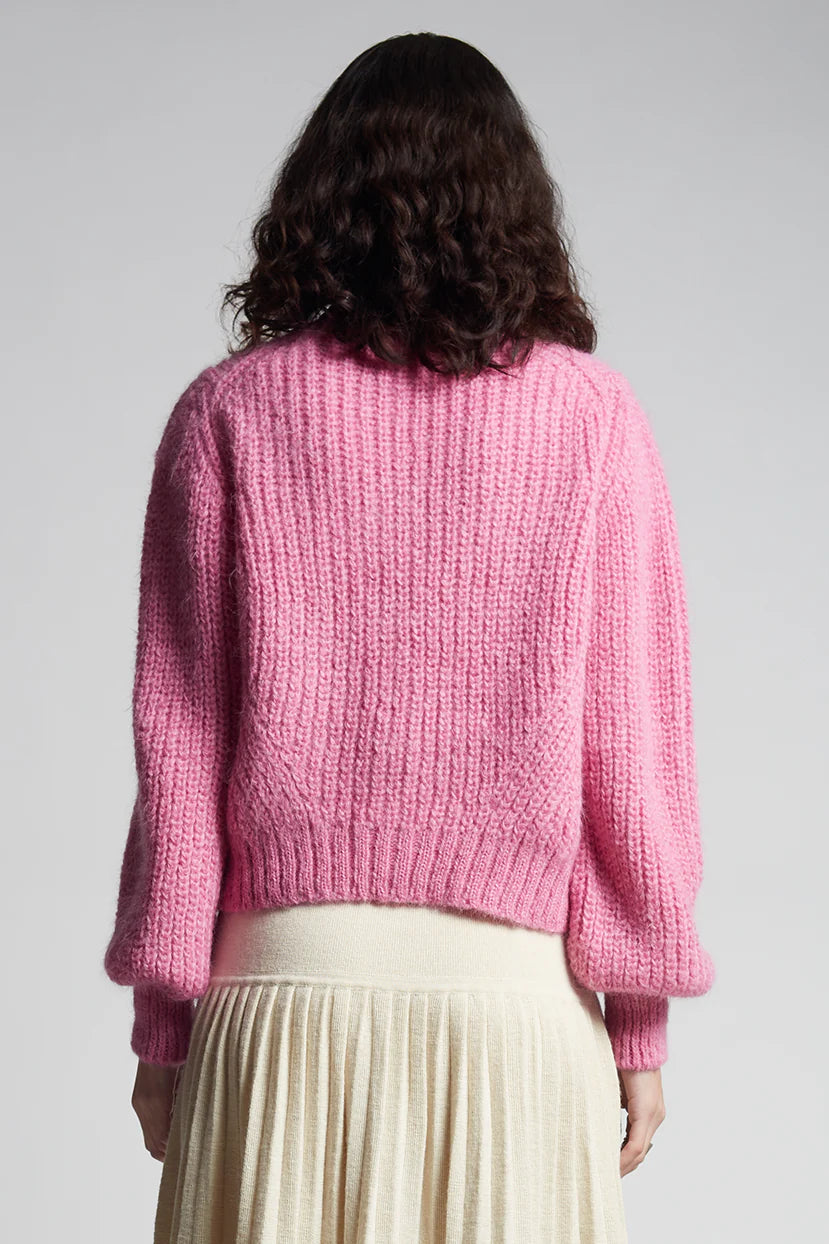 Sara Cardigan - Taffy Pink