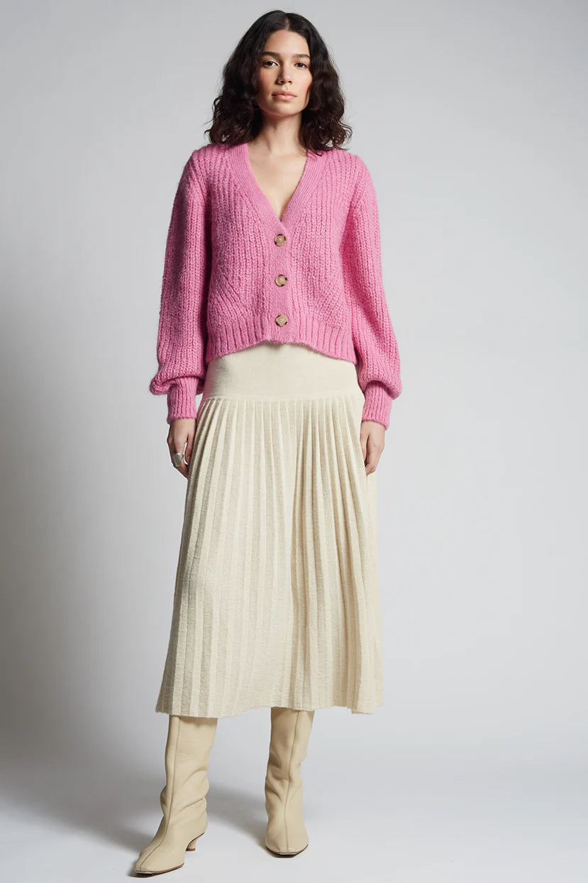 Sara Cardigan - Taffy Pink