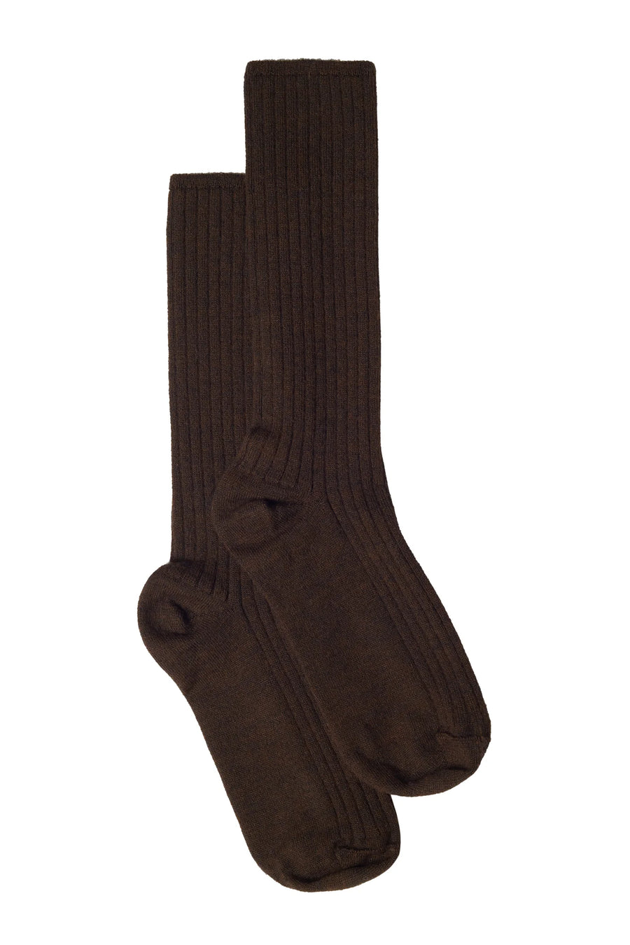 Ali Ribbed Sock - Espresso