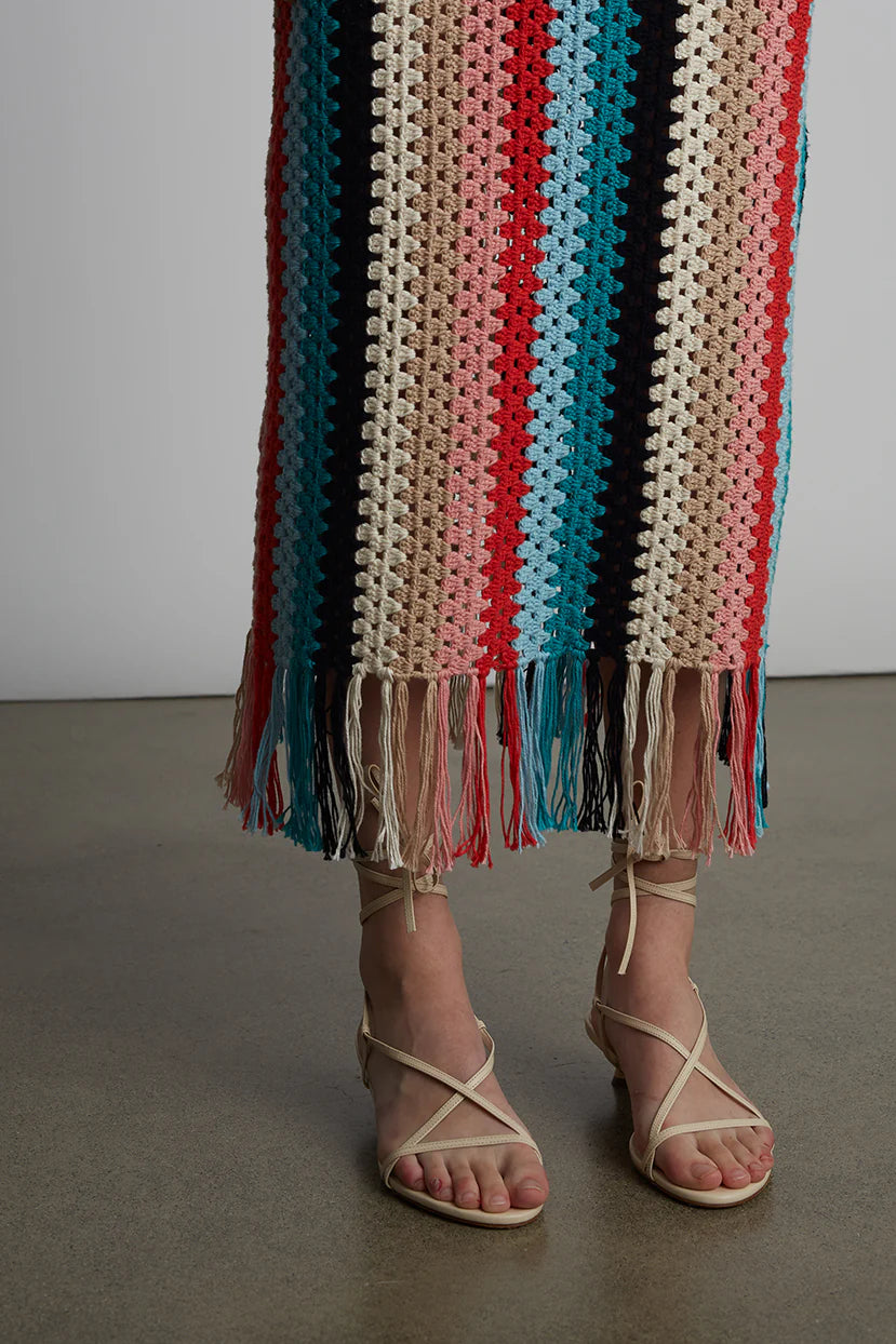 Natalie Crochet Dress - Multicolor