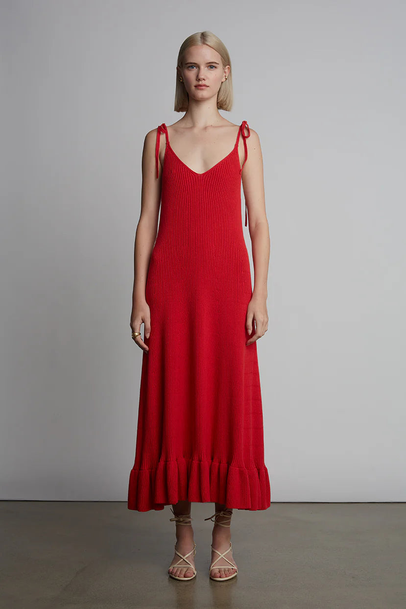 Cecilia Dress - Rosso