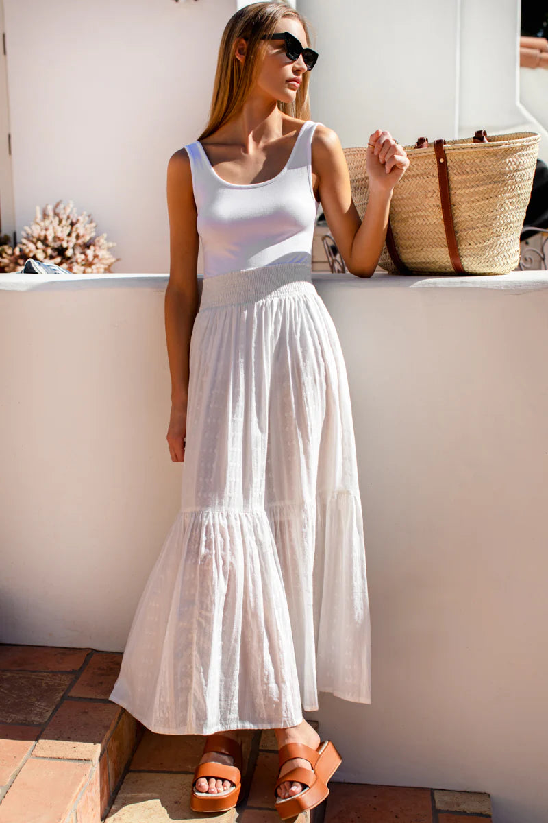 Solstice Skirt - Bright White