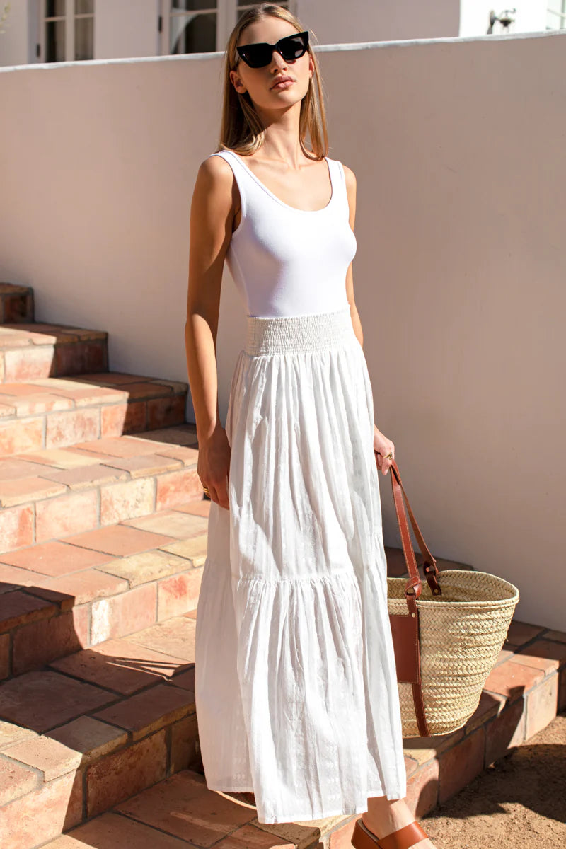 Solstice Skirt - Bright White