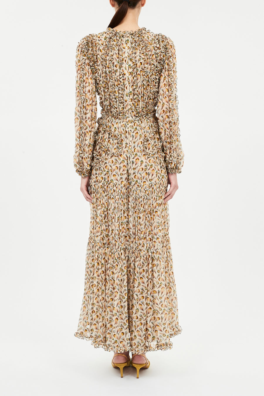 Iona Silk Long Dress - Swam